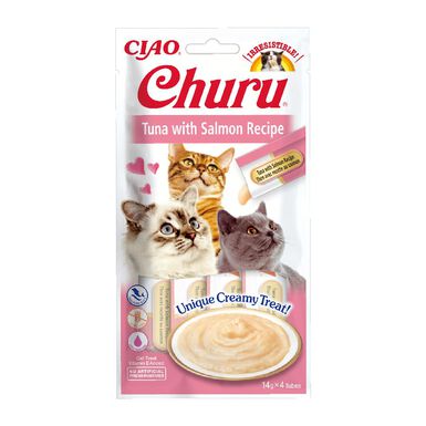 Churu Snack Cremoso de Atún con Salmón para gatos